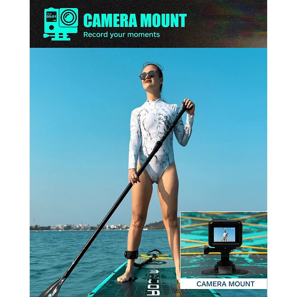 Myboat BASS HUNTER Green SUB Waterproof Inflatable Paddle Board 11'6''x35''x6'' Aquatic Fishing With Accessories SUP сапборд