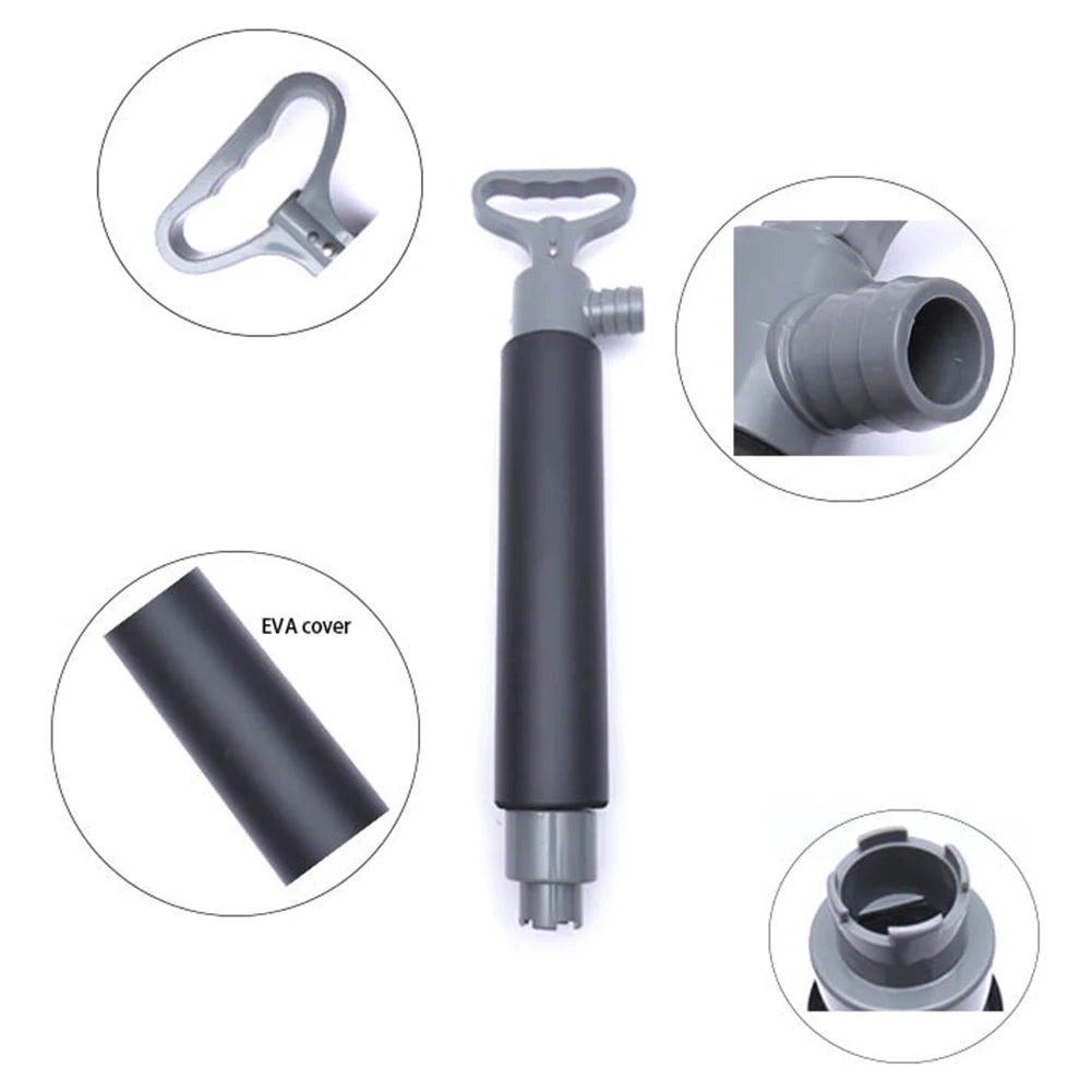 Multipurpose Kayak Manual Pump Non-slip Canoe Floating Hand Bilge Pump Leak-proof for Survival Rescue Supplies