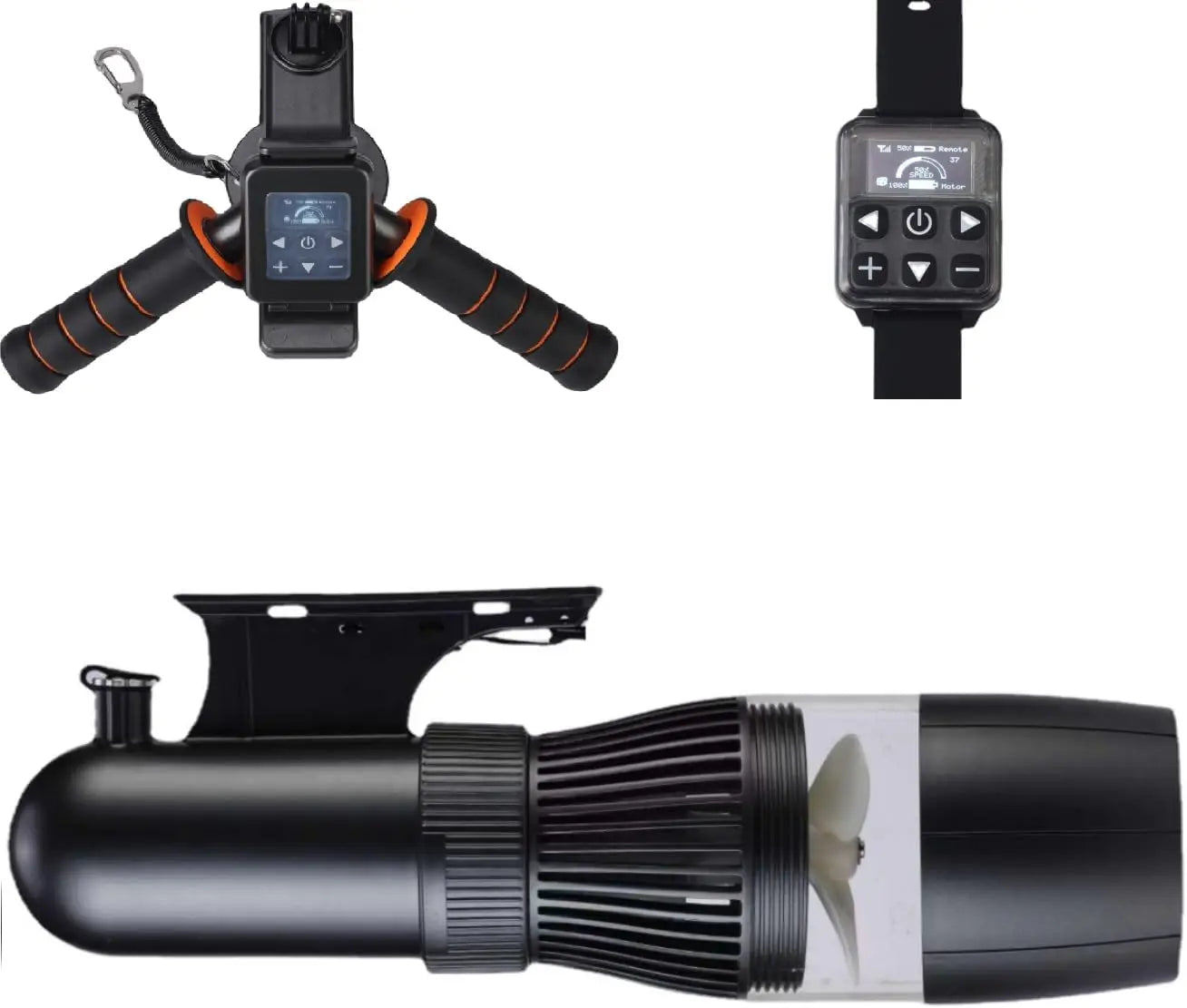 500W Electric Underwater Scooter,40M Free Diving Snorkeling Sea Scooter, Brushless Motor 60mins Removable Battery Water Scooter