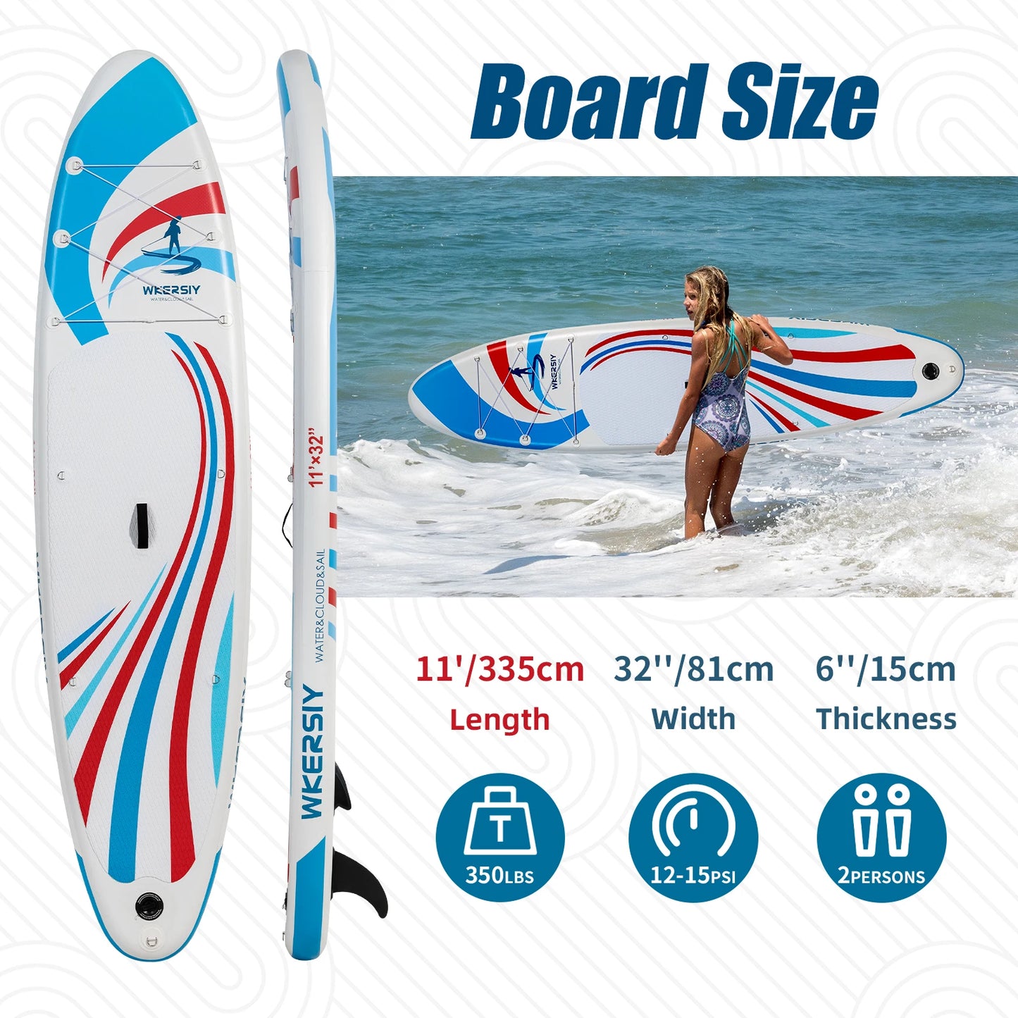 inflatable stand up paddle board 11' Sup board with paddle board accessories