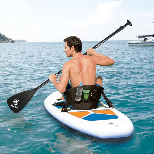 3-Piece Kayak Boat Paddle Adjustable Length Detachable SUP Paddle Stand Up Paddleboard Paddles for Outdoor Water Sports