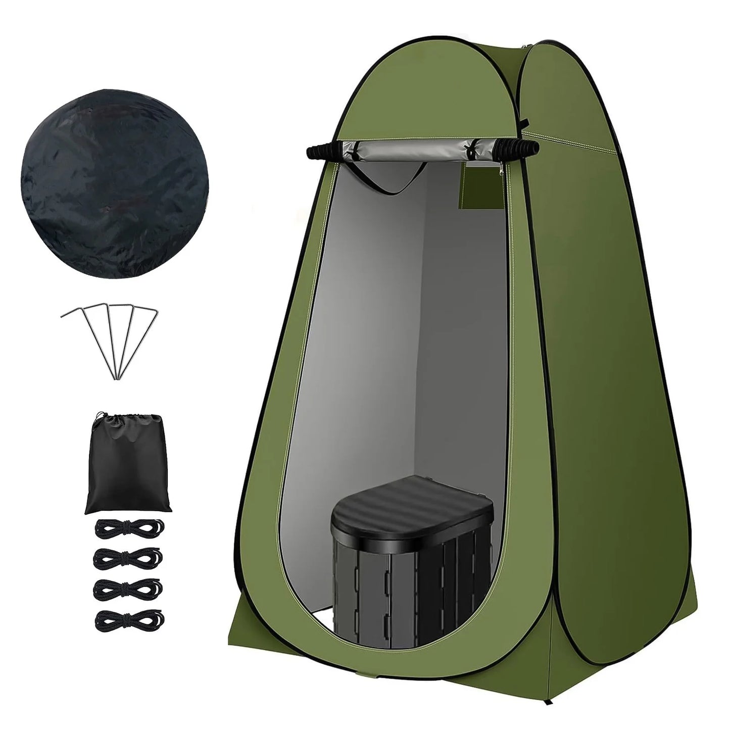 Privacy Foldable Toilet Tent Outdoor Privacy Tent Portable Foldable Toilet Tent for Camping Car Long Distance Highway Driving