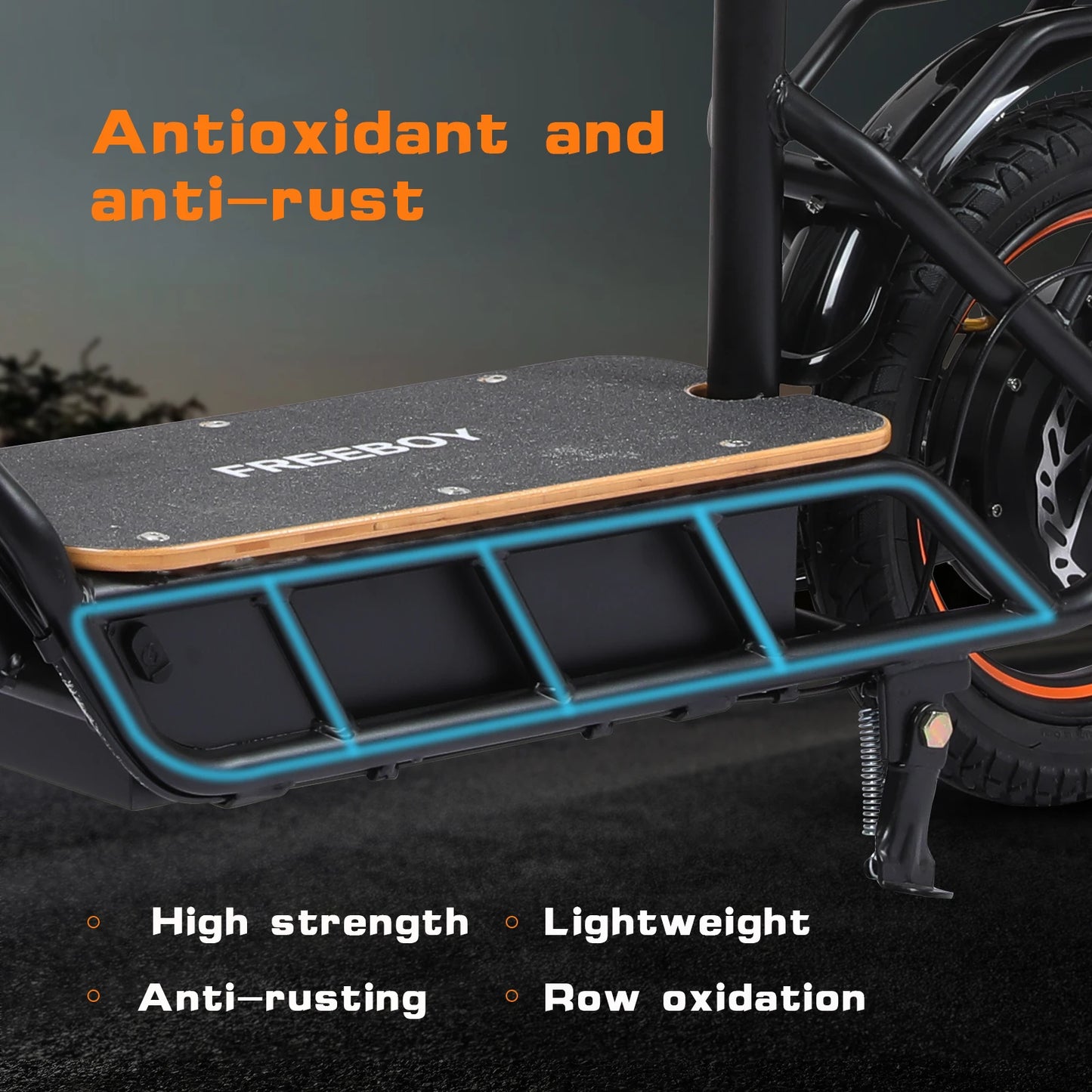 Electric Scooter  for Adults, 750W Motor Power, 48V 18Ah Battery, Load 330Lbs, Commuter Scooter with Box