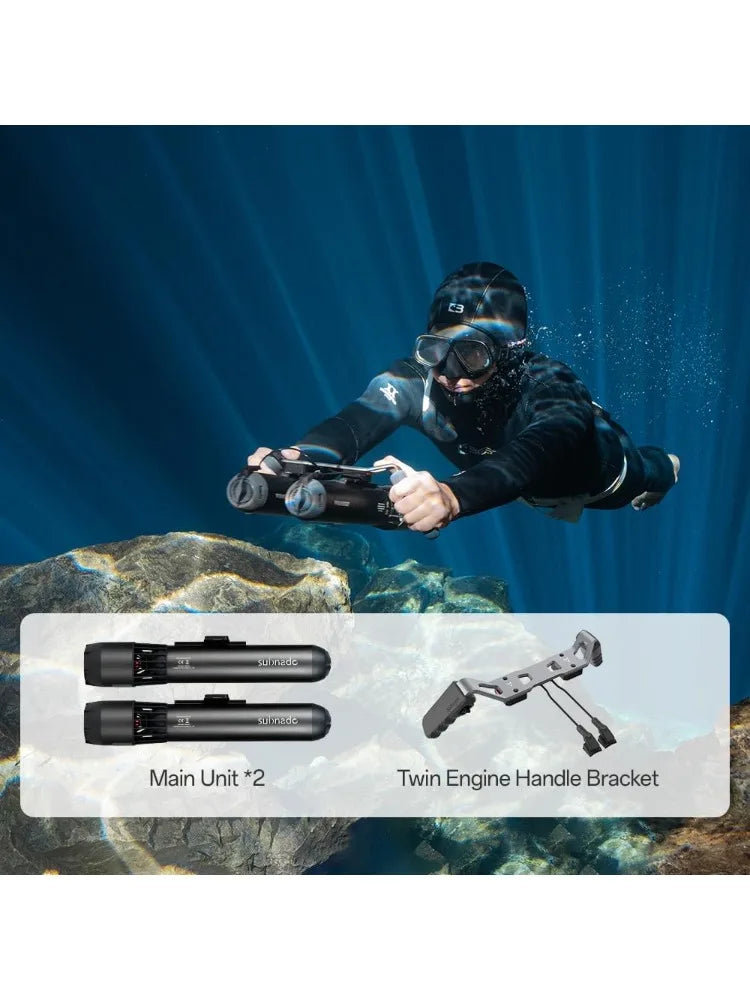 Underwater Scooter of 1PCS Main Unit, Water Scooter for Adults and Kids, Underwater Scooter for Pool, Diving Snorkeling