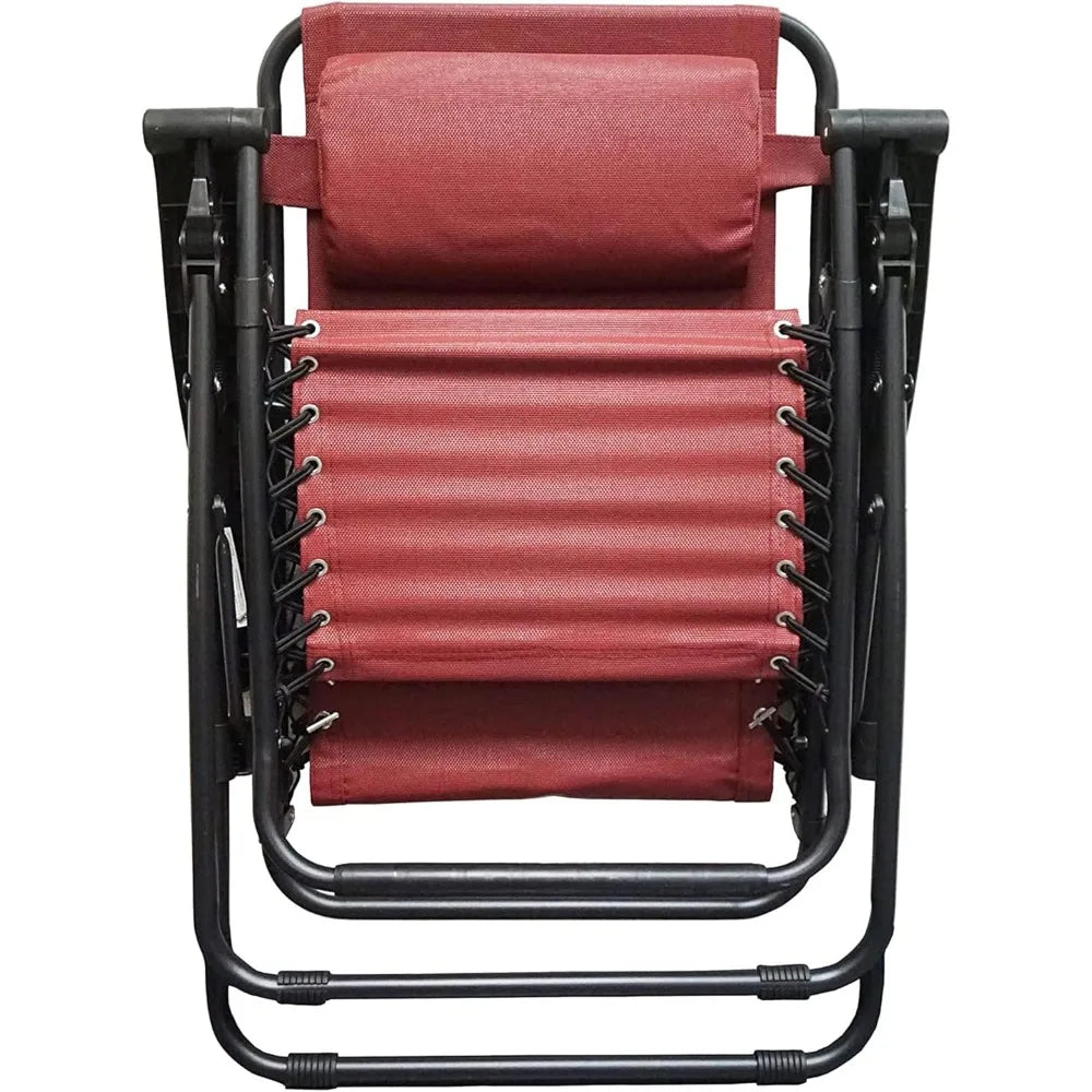 Outdoor Folding Recliner Chair for Camping, Lawn, Patio, and Pool - Zero Gravity, Portable, Adjustable for Adults