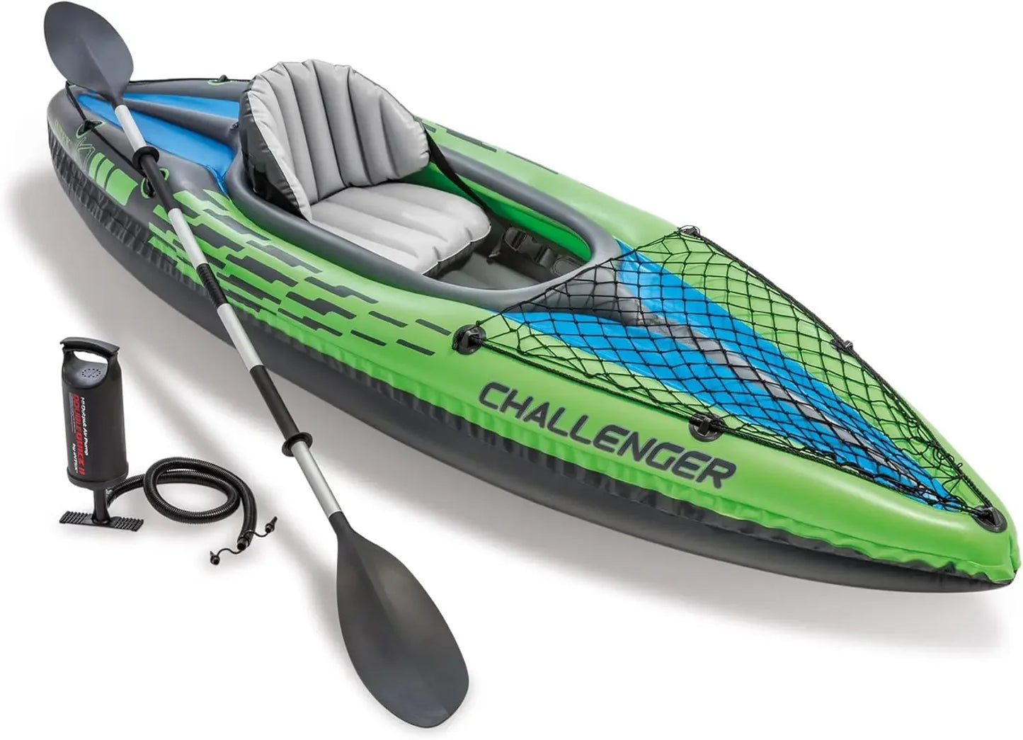 Includes Deluxe 86in Kayak Paddles and High-Output PVC – Adjustable Seat with Backrest – Removable Skeg – Cargo Storage Net