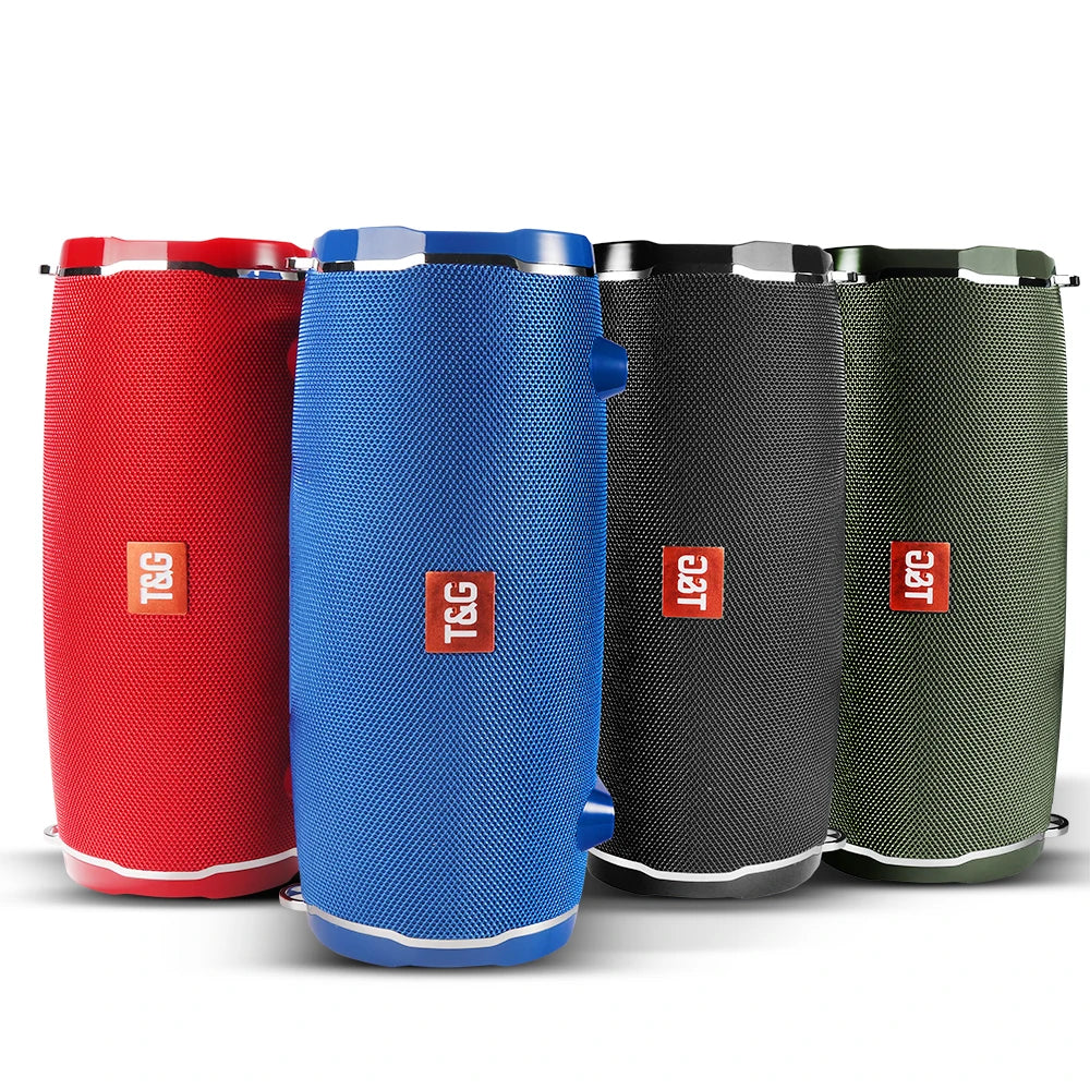 High Power Wireless Portable Speaker Waterproof Column For PC Bluetooth-compatible Speaker Subwoofer Boom Box Music Center TG187