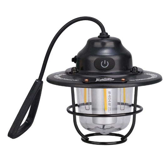 LED Camping Lantern Dimmable Camping Light Type C Charging Retro Camping Light 4 Light Modes IPX4 Waterproof for Fishing Camping