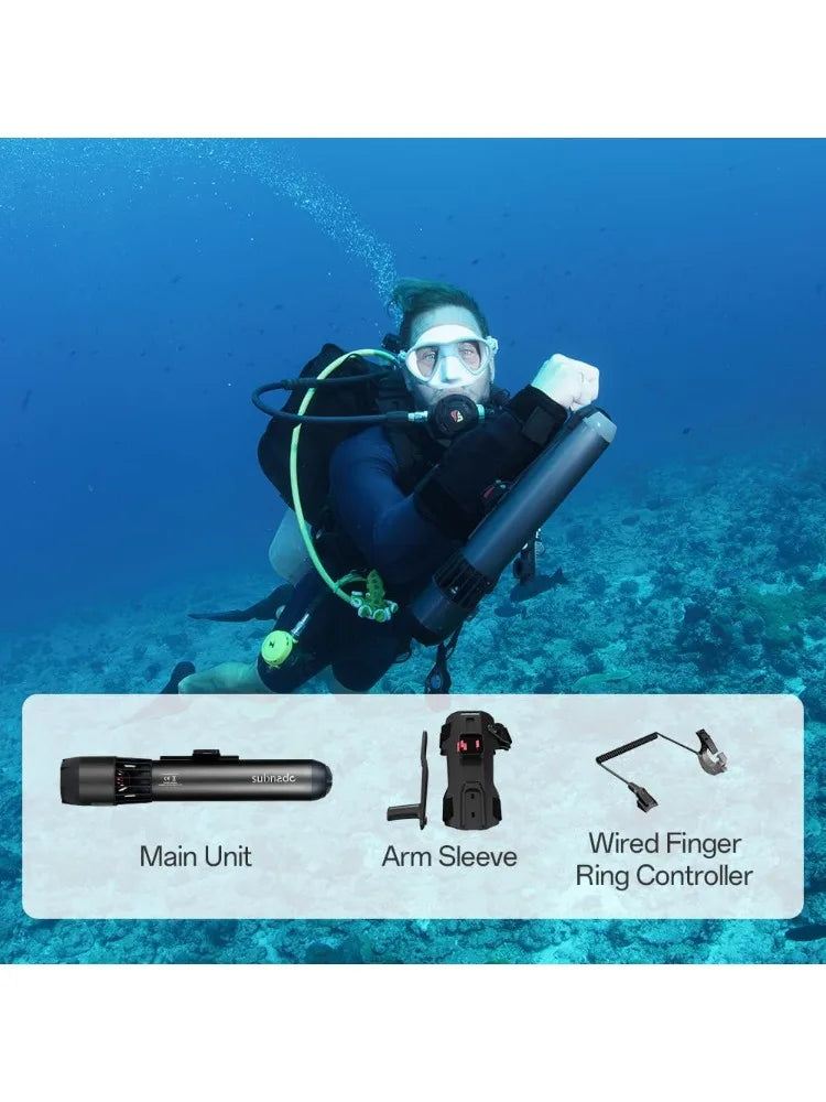 Underwater Scooter of 1PCS Main Unit, Water Scooter for Adults and Kids, Underwater Scooter for Pool, Diving Snorkeling