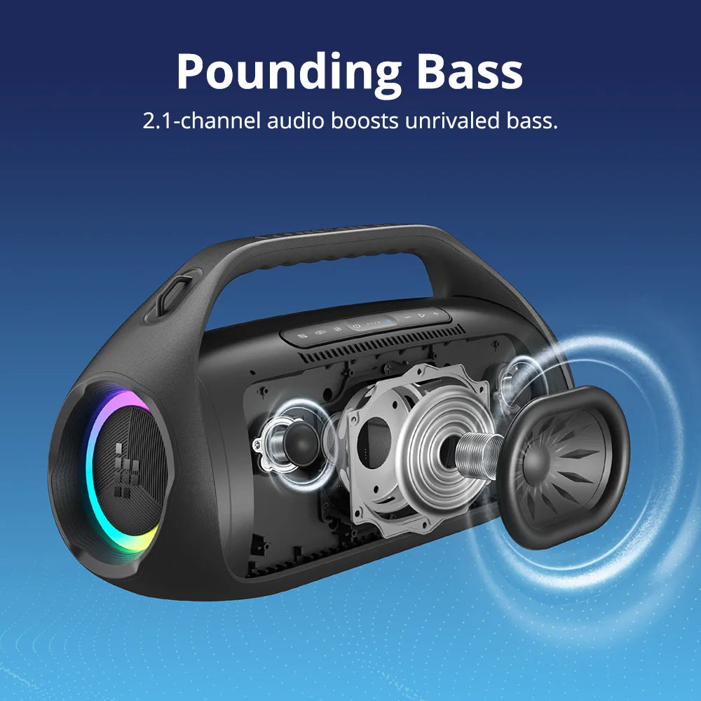 Tronsmart Bang 2 Speaker Bluetooth 90W Speaker with 2.1-Channel Clarity, 26H Playtime, 105dB Clear Audio, Snyc 100 Speakers
