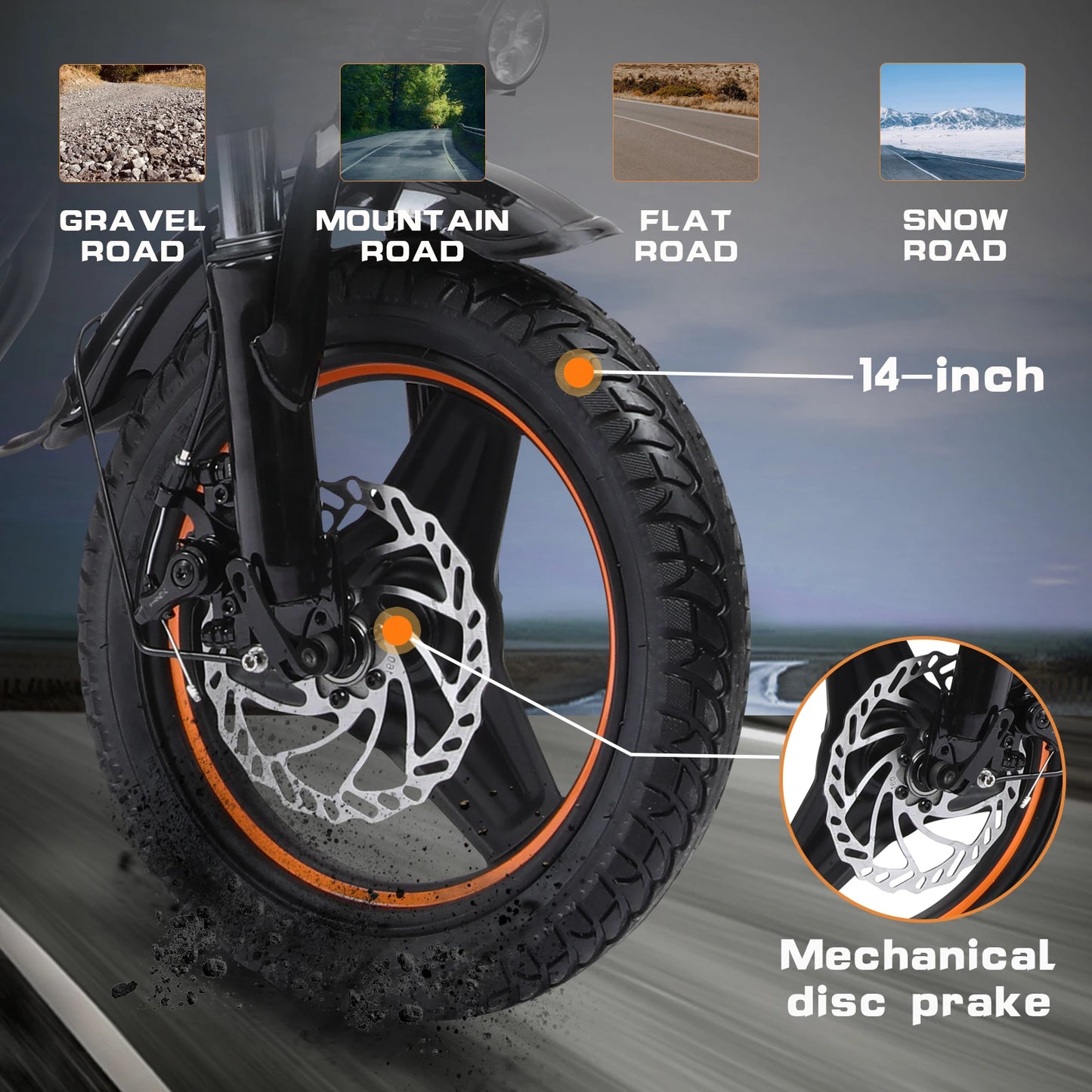 Electric Scooter  for Adults, 750W Motor Power, 48V 18Ah Battery, Load 330Lbs, Commuter Scooter with Box