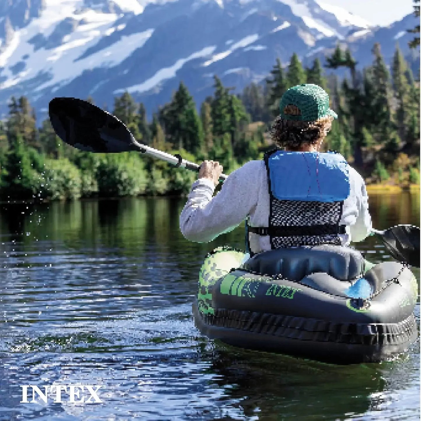 Includes Deluxe 86in Kayak Paddles and High-Output PVC – Adjustable Seat with Backrest – Removable Skeg – Cargo Storage Net