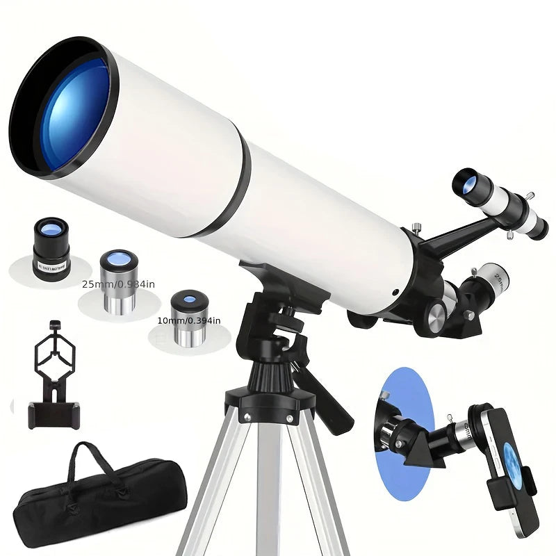 BORWOLF 80600 Professional Astronomical Telescope 180X Monocular 80MM Large-Aperture for Stargazing Bird Watching Moon Nebula
