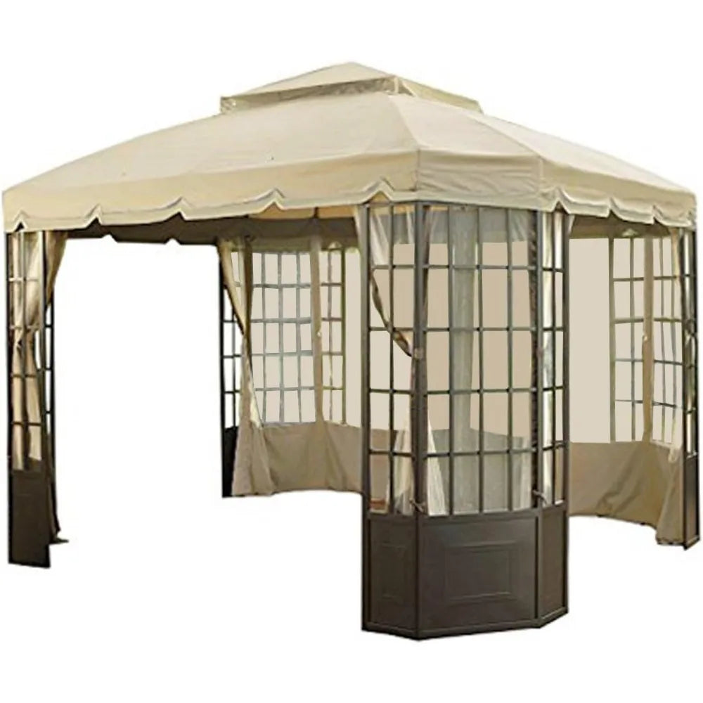 Garden Winds Replacement Canopy for The Sears Bay Window Gazebo, with Ultra Stitch and Dura Pockets
