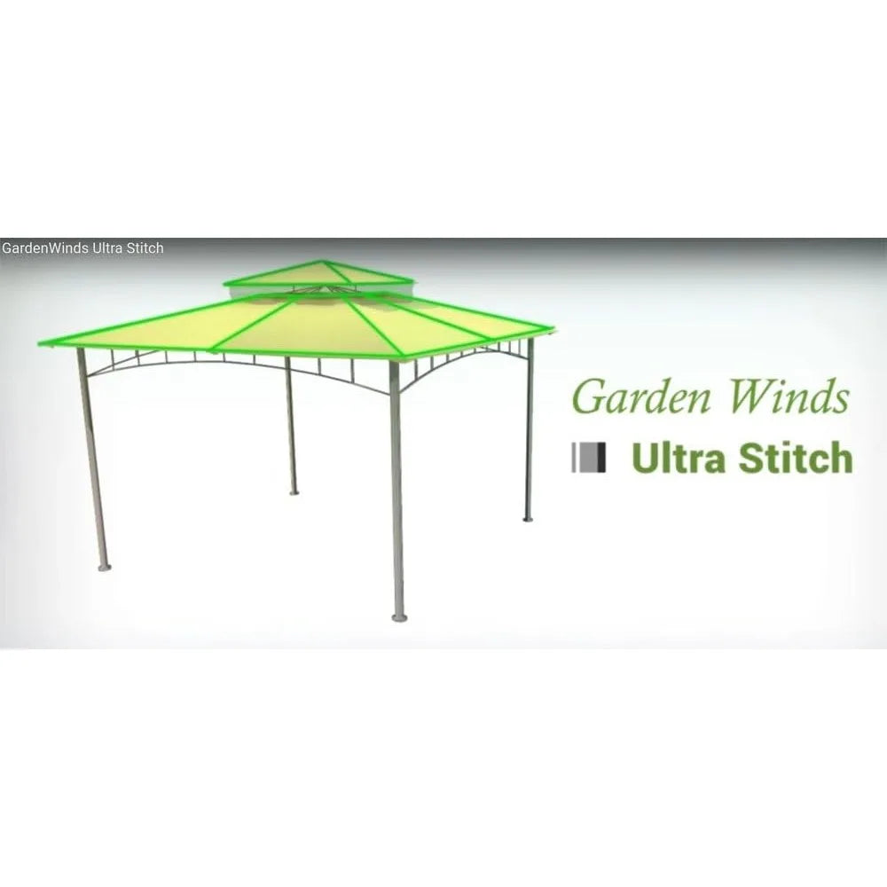 Garden Winds Replacement Canopy for The Sears Bay Window Gazebo, with Ultra Stitch and Dura Pockets