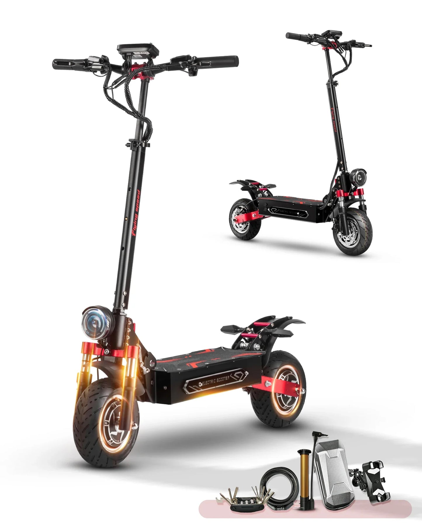BOYUEDA Q7Pro Max E-Scooter 3200W Dual Motor 52V28AH Battery NFC Activated App Control Escooter Silent Tires Electric Scooter