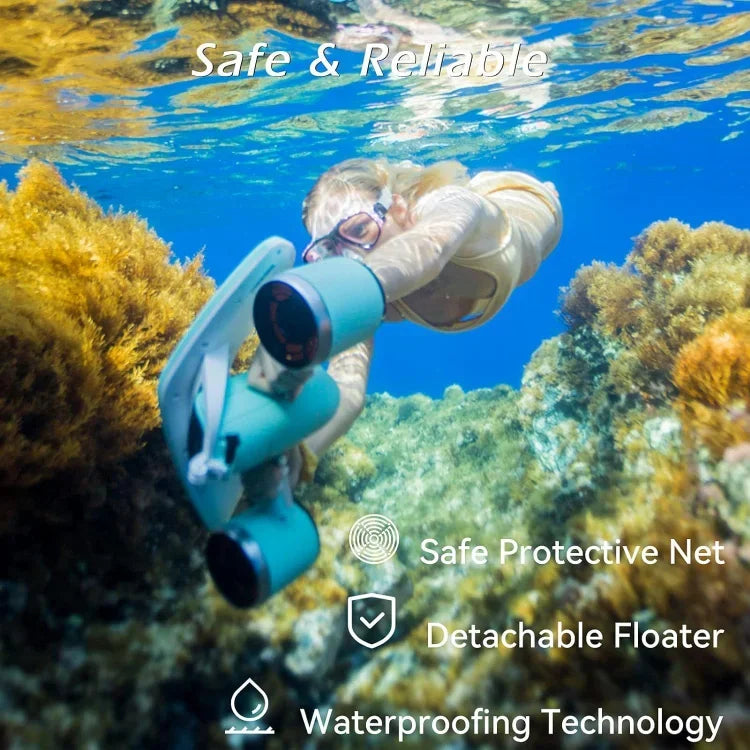 home.Mix Underwater Scooter with Action Camera Mount 30 Minutes 40M Waterproof Dual Motors Water Sports Swimming Pool Diving Sno