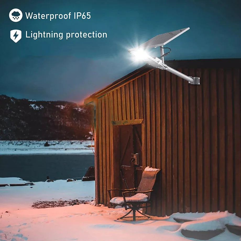Aluminum 8000mah High Power Solar Light Outdoor Solar Street Light Waterproof Street Light For Garage Garden Terrace wall lamp