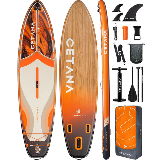CETANA SUP Waterproof Inflatable Paddle Board 11'6'x35'x6' Standing Style Aquatic With Fishing Accessories SUB Board