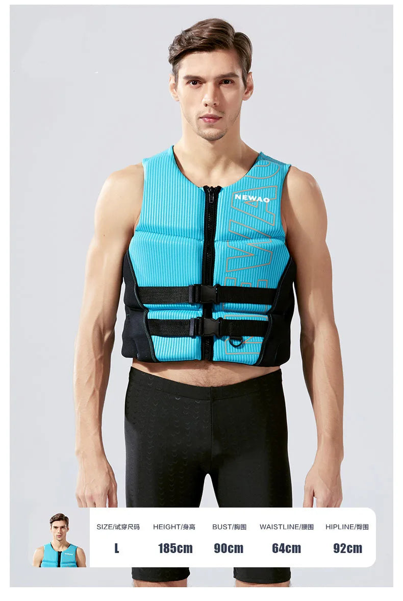 Life Vest for Adults Kayak KiteSurf Jet Ski Life Jacket Motorboats Raft Rescue Swim Drifting Boat Wakeboard Fishing Life Jackets