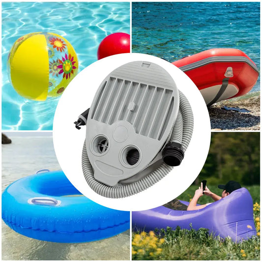 5L Boat Foot Pump High Volume High Pressure Foot Pump Portable Inflatable Air Pump for Inflatable Boats Beds Swimming Rings
