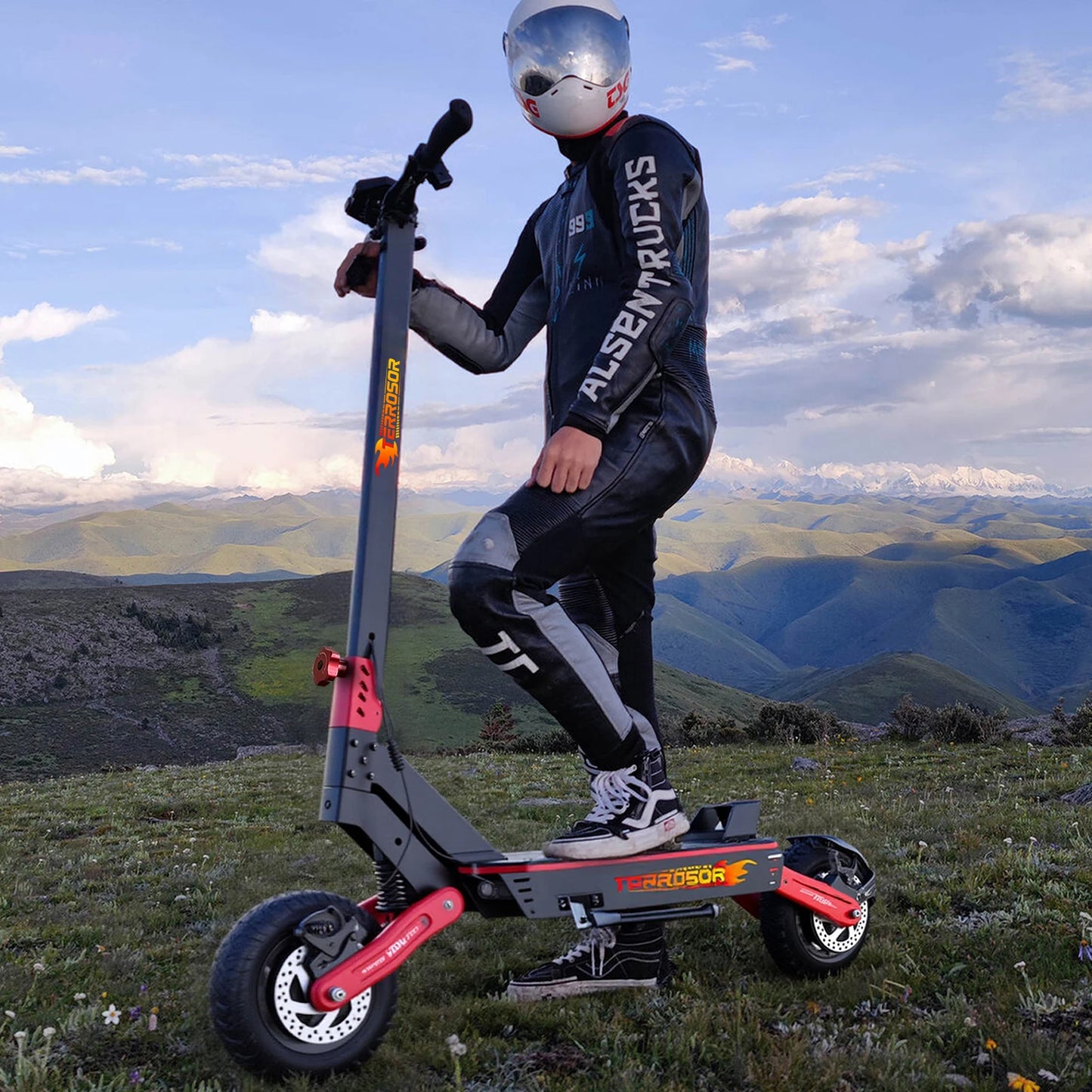 Electric Scooter for Adults, 1200WMotor Fast E Scooter, 11" Off-Road Tires, Up to 28 MPH Top Speed & 20 Miles Long Range, Dual B