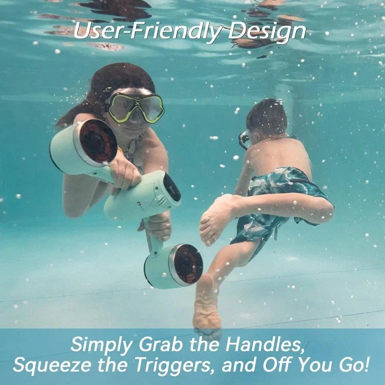 home.Mix Underwater Scooter with Action Camera Mount 30 Minutes 40M Waterproof Dual Motors Water Sports Swimming Pool Diving Sno