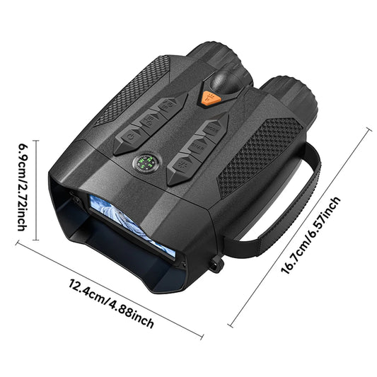 Infrared Night Vision Telescope Camera 800M Night Range 10 X Digital Zoom 3inch IPS Screen for Saving Camping Photos and Videos