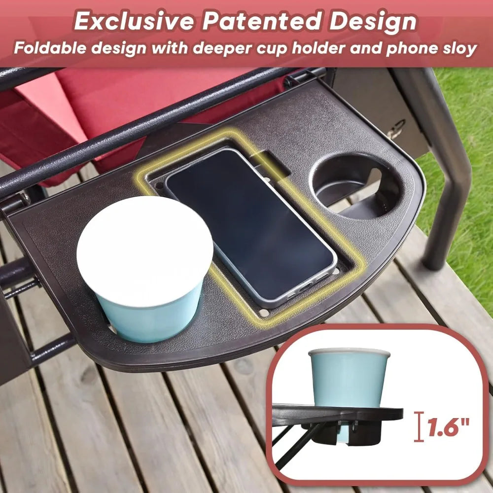 3 Seat Outdoor Porch Patio Swing with Stand 800lbs 2-in-1 Convertible Swing Bed with Adjustable Canopy & Removable Cushion