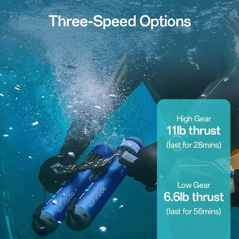 NewSubnado Underwater Scooter Lite, Water Sports Diving Scooter With Removable Handle