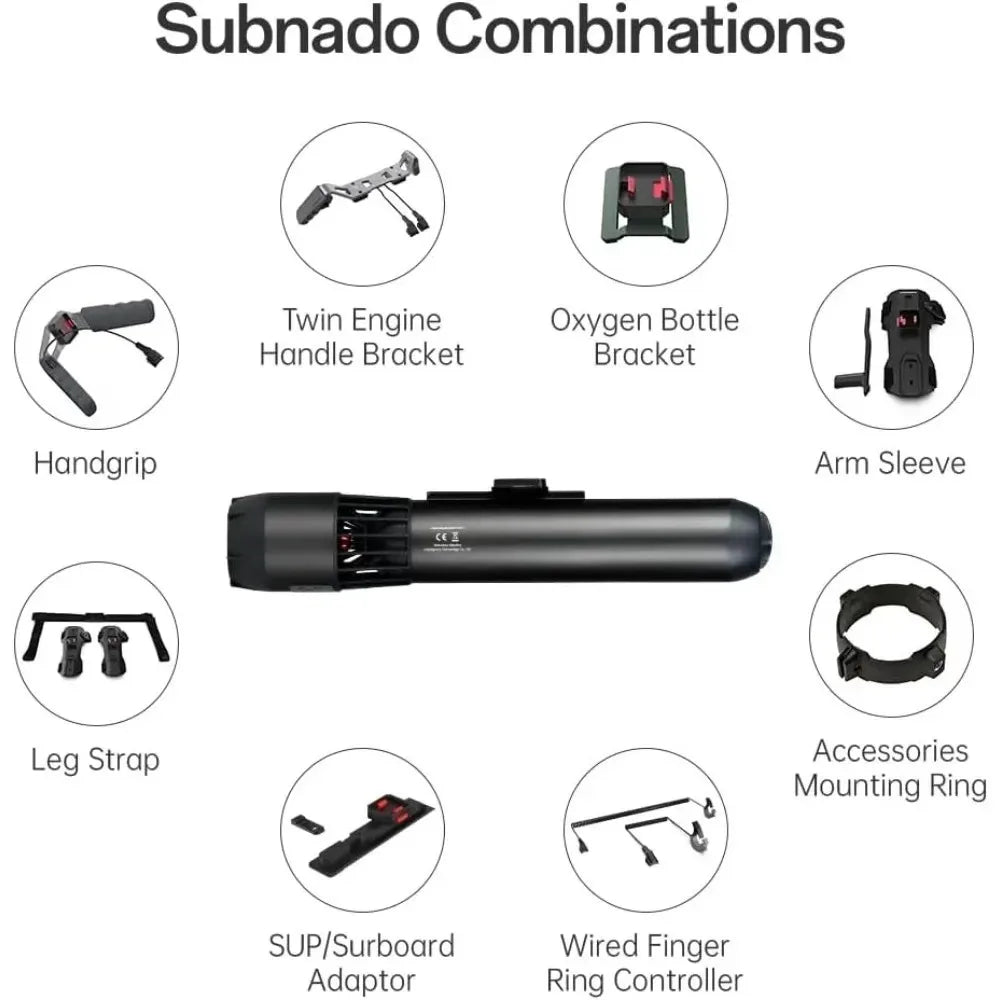Underwater Scooters-Upgraded Subnado Underwater Scooter of 1PCS Main Unit, Water Scooter, Underwater Scooter for Pool