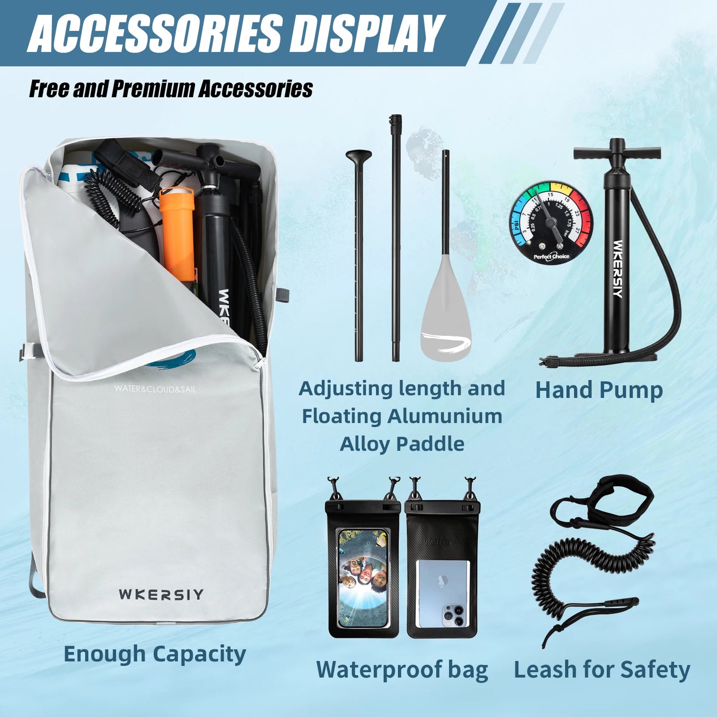 inflatable stand up paddle board 11' Sup board with paddle board accessories