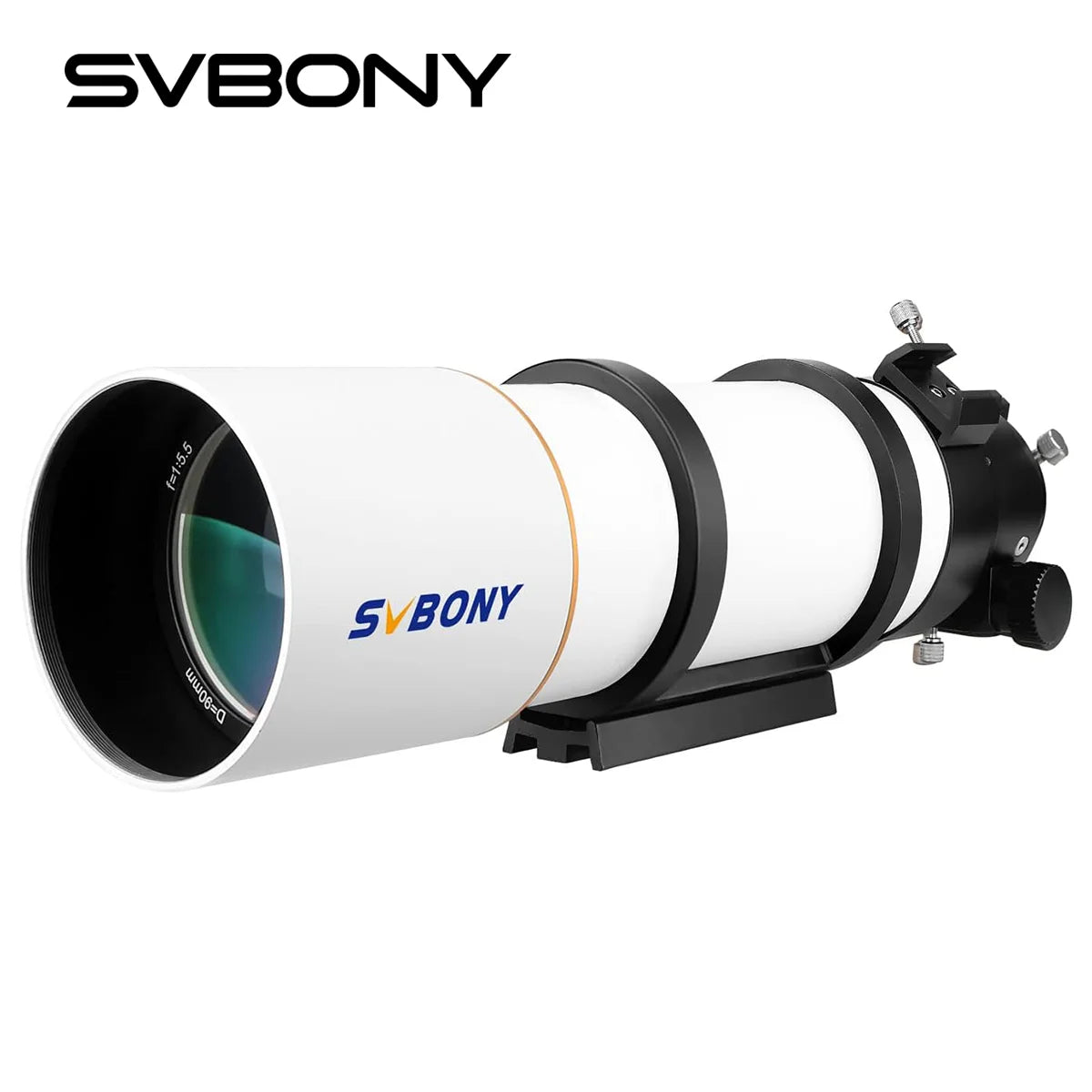 Svbony SV48P 90mm Aperture OTA Astronomical Telescope Dual Speed Focuser, F5.5 Refractor for Deep Sky Astrophotography