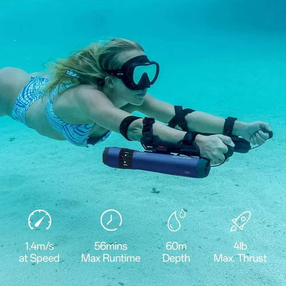 NewSubnado Underwater Scooter Lite, Water Sports Diving Scooter With Removable Handle