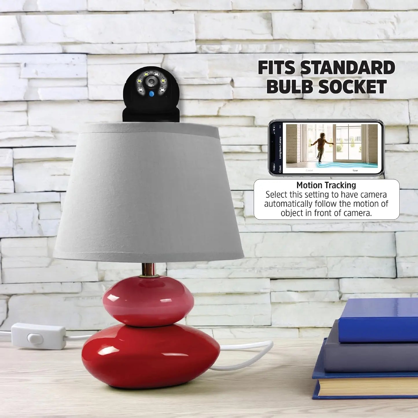 Smart Light Bulb 2K Security Camera 2-Pack, Outdoor Socket Camera, Auto Tracking, Pan & Tilt, Night Vision, 2-Way Audio, Instant
