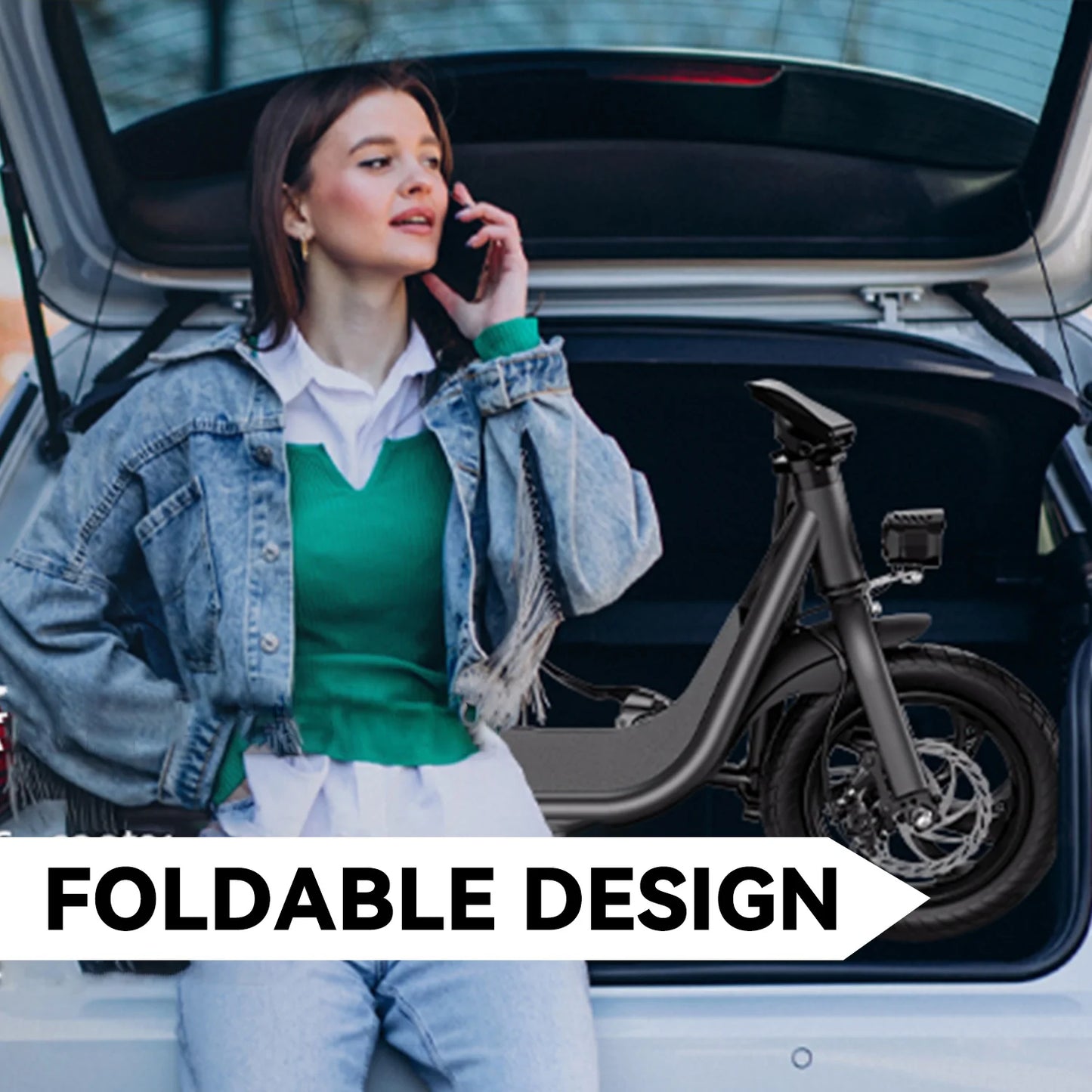 500W carbon steel electric front and rear dual disc brake bicycle for urban commuting with basket, adult electric bicycle