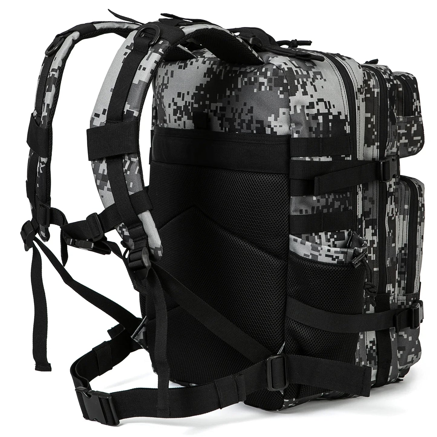 45L Molle Tactical Backpack Bag Hunting MOLLE Backpack GYM For Men EDC Outdoor Hiking Survival Rucksack Witch Bottle Holder