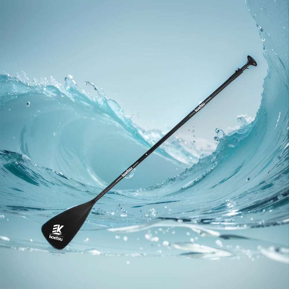 3-Piece Kayak Boat Paddle Adjustable Length Detachable SUP Paddle Stand Up Paddleboard Paddles for Outdoor Water Sports