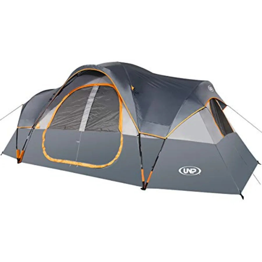 Camping Tent 10PersonFamily Tents Parties Music Festival Tent Big Easy Up 5 Large Mesh Windows Double Layer 2 Room Waterproof W