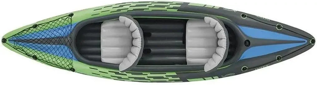 Includes Deluxe 86in Kayak Paddles and High-Output PVC – Adjustable Seat with Backrest – Removable Skeg – Cargo Storage Net