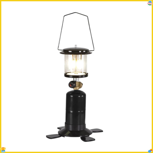 2 Mantle Propane Lantern Black, Weather Resistant Baked Enamel Finish, Bright Outdoor Camping Light