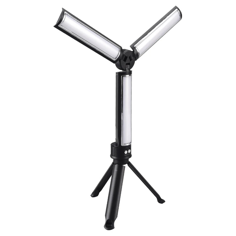 LED Work Light with Tripod Camping Light 3 Brightness Tent Lantern Camping Lantern for Hiking Fishing