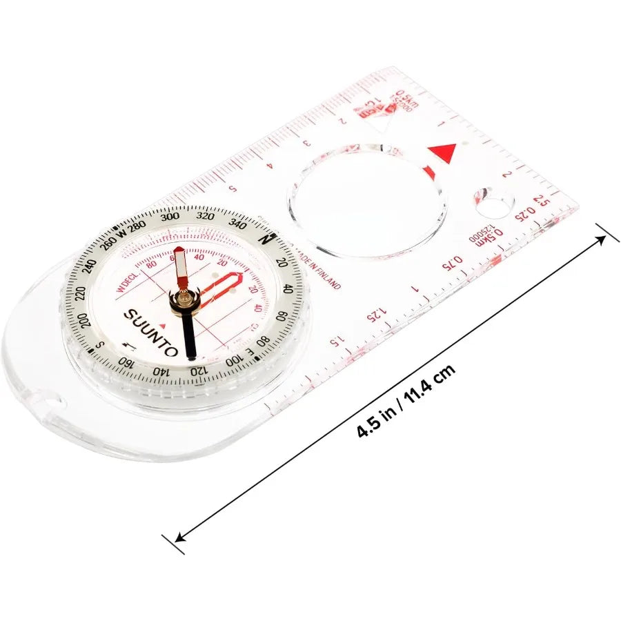 A30 Compass: Compact hiking compass with luminous markings for enhanced visibility in low light conditions ideal for outdoor na